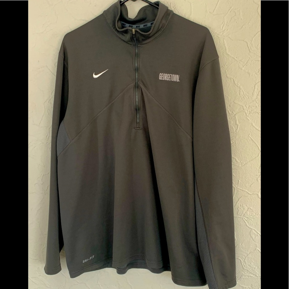 MENS NIKE DRIFIT GEORGETOWN HOYAS QUARTER ZIP PULLOVER JACKET SIZE XXL LIKE NEW